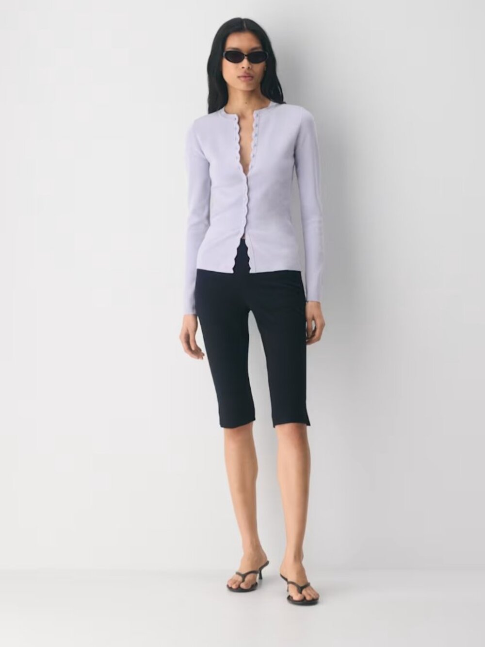 NWT Aritiza SHELLY Cardigan Wildflower Lilac - Picture 3 of 7